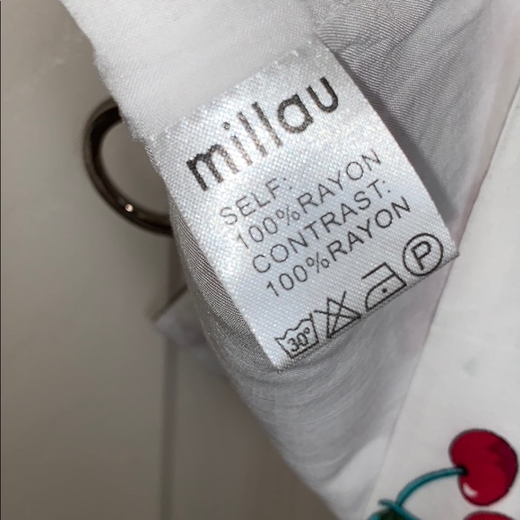 LF | Millau Cherry Print O-ring crop top - Picture 5 of 5